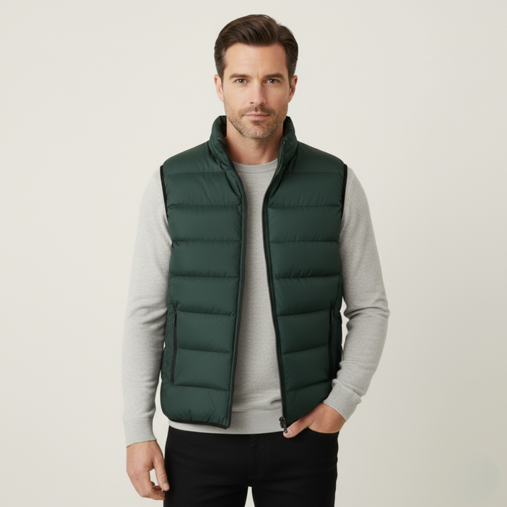 The Chiron Men’s Luxury Puffer Quilted Vest - 2026