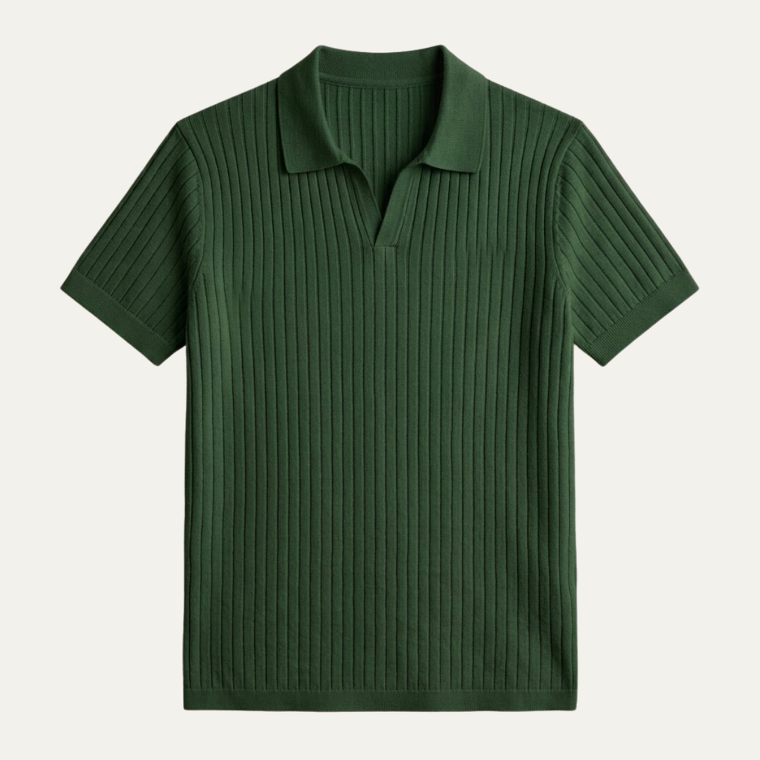 The Ghedi Men's Knit Short Sleeve Polo