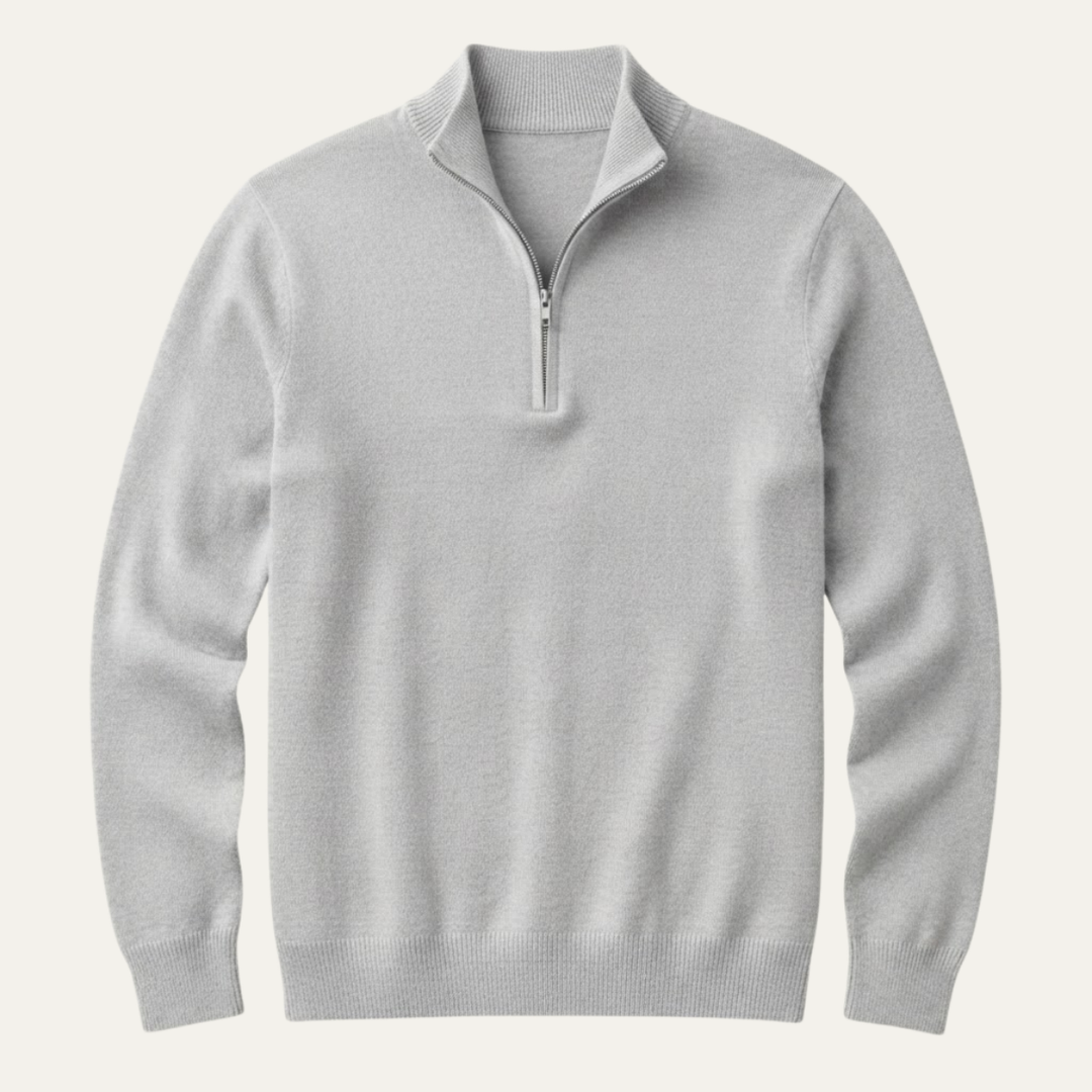 The Como Men's Quarter Zip Mock Neck Sweater