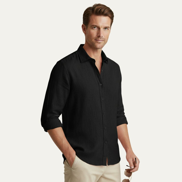 The Zurich Vintage Long Sleeve Cotton Shirt for Men