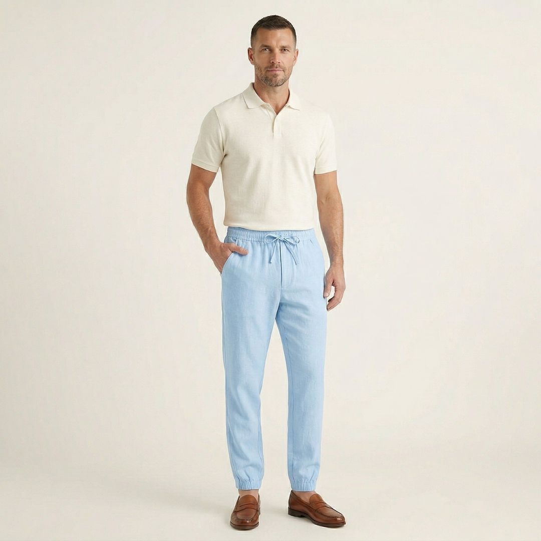 The Palermo Cotton Jogger – Lightweight Summer Pants for Men