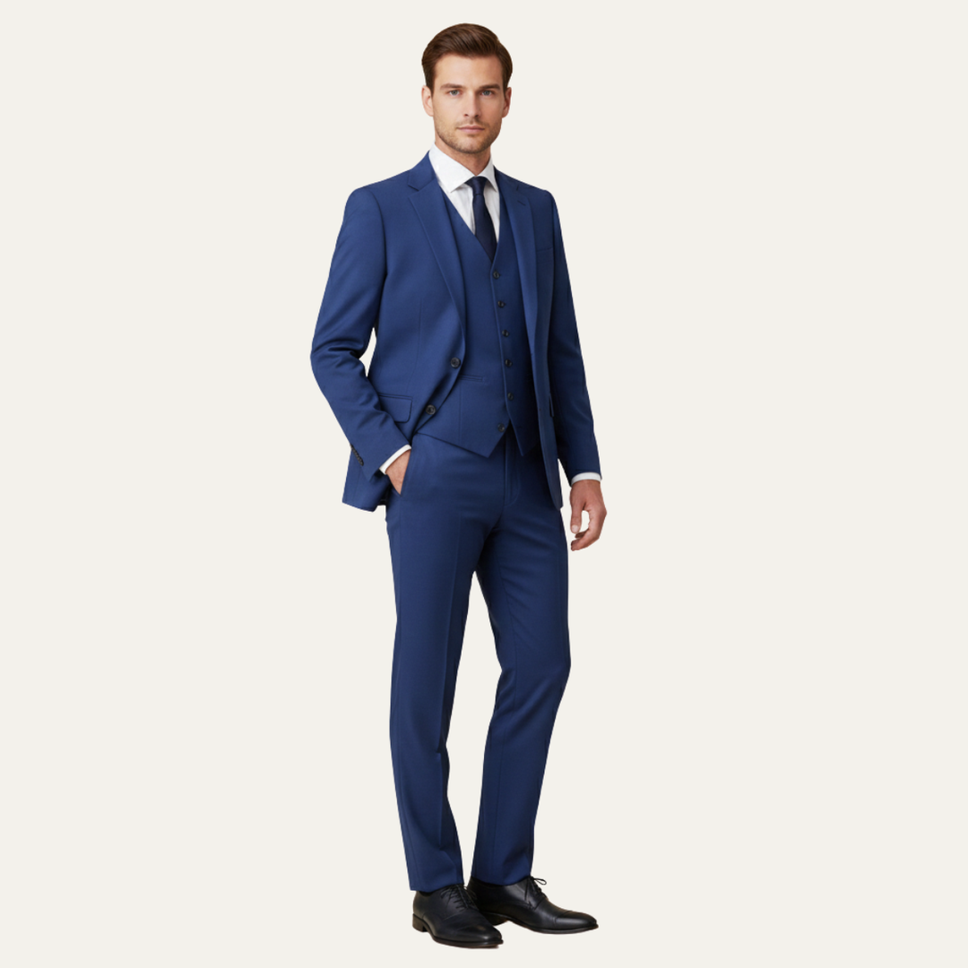 The Grindelwald Men’s Classic Linen 3 Piece Suit – Jacket, Vest & Pants