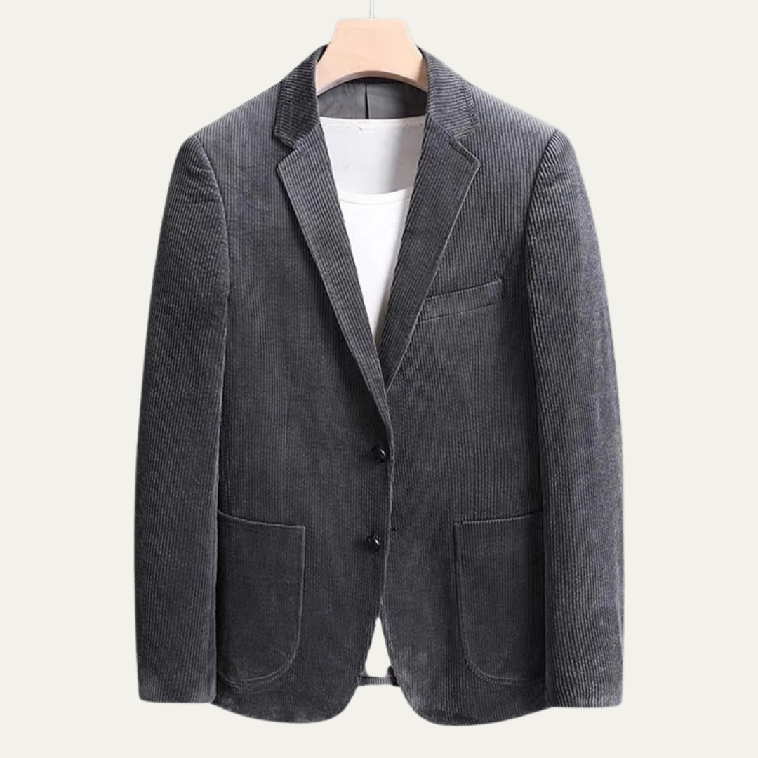 The Lancaster Men’s Thick Flannel  Corduroy Business Blazer Jacket