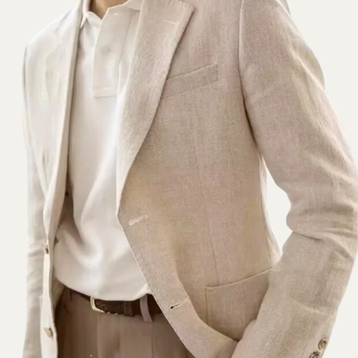 The Harringdale Men's Slim Fit Notch Lapel Single Breasted Blazer