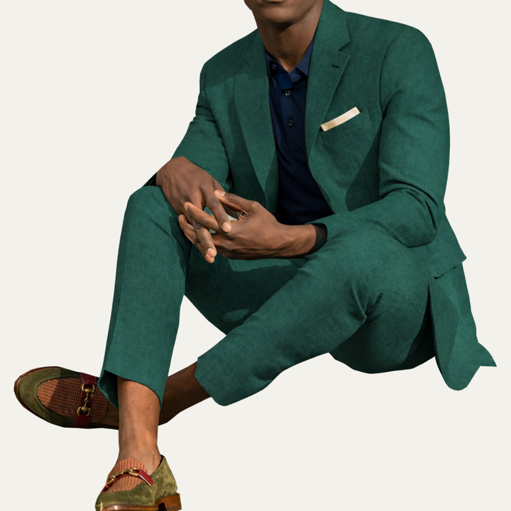 The Windrush Men’s Luxury Linen 2 Piece Set – Blazer & Pants