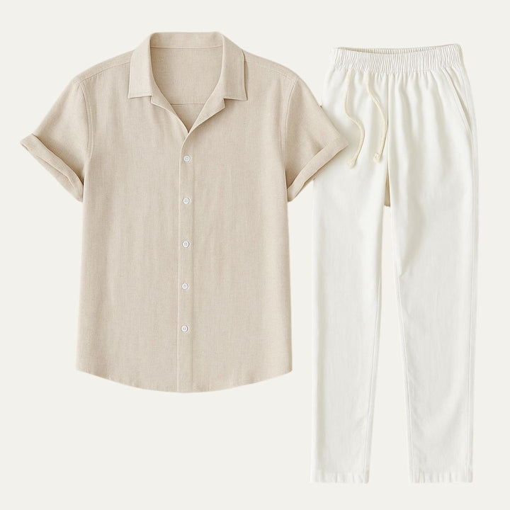 The Amalfi Linen Set – Summer Shirt & Pants for Men