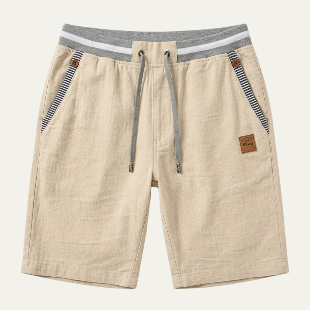 The Sacramento Men's Drawstring Linen Summer Shorts