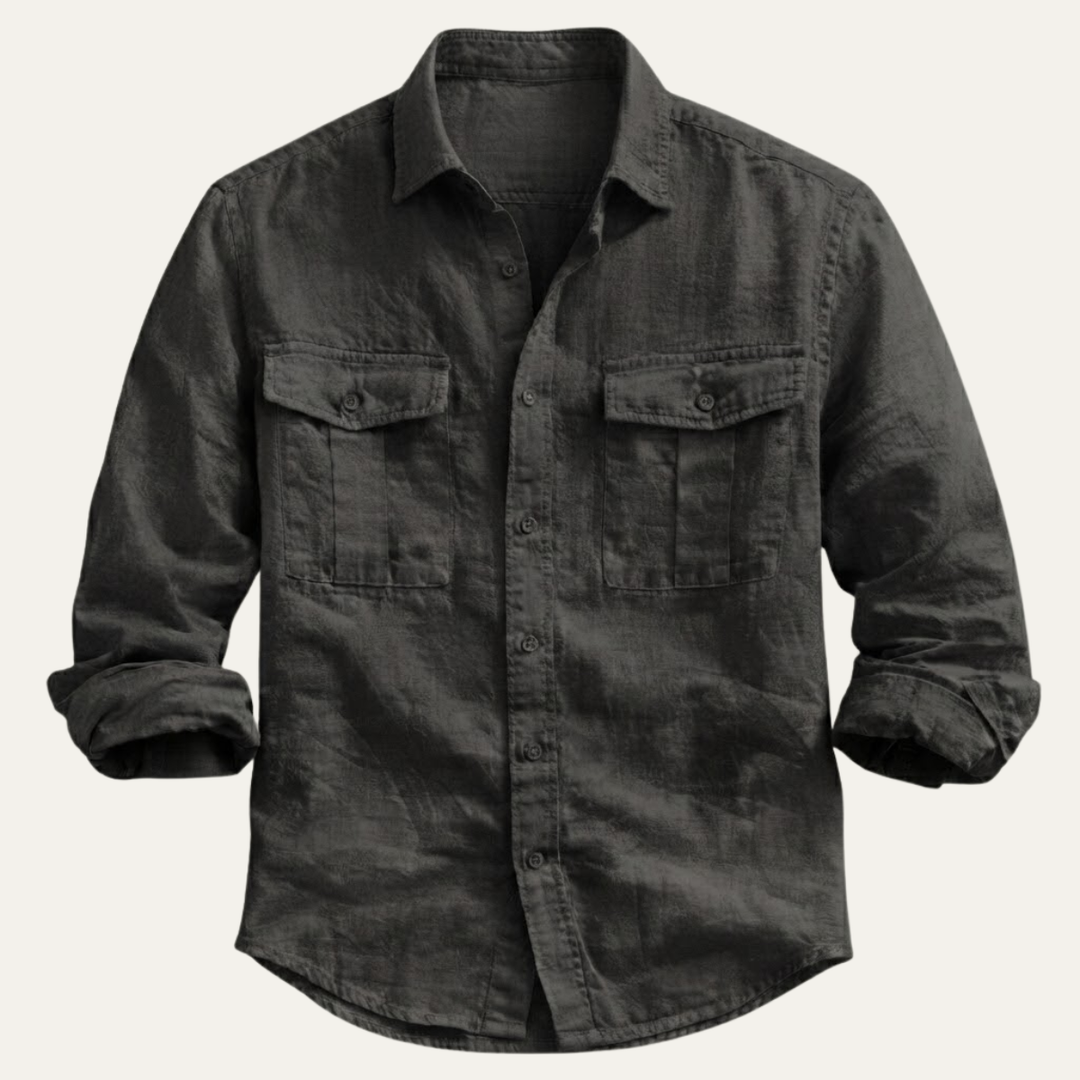 The Brera Men’s Casual Cotton Summer Linen Shirt