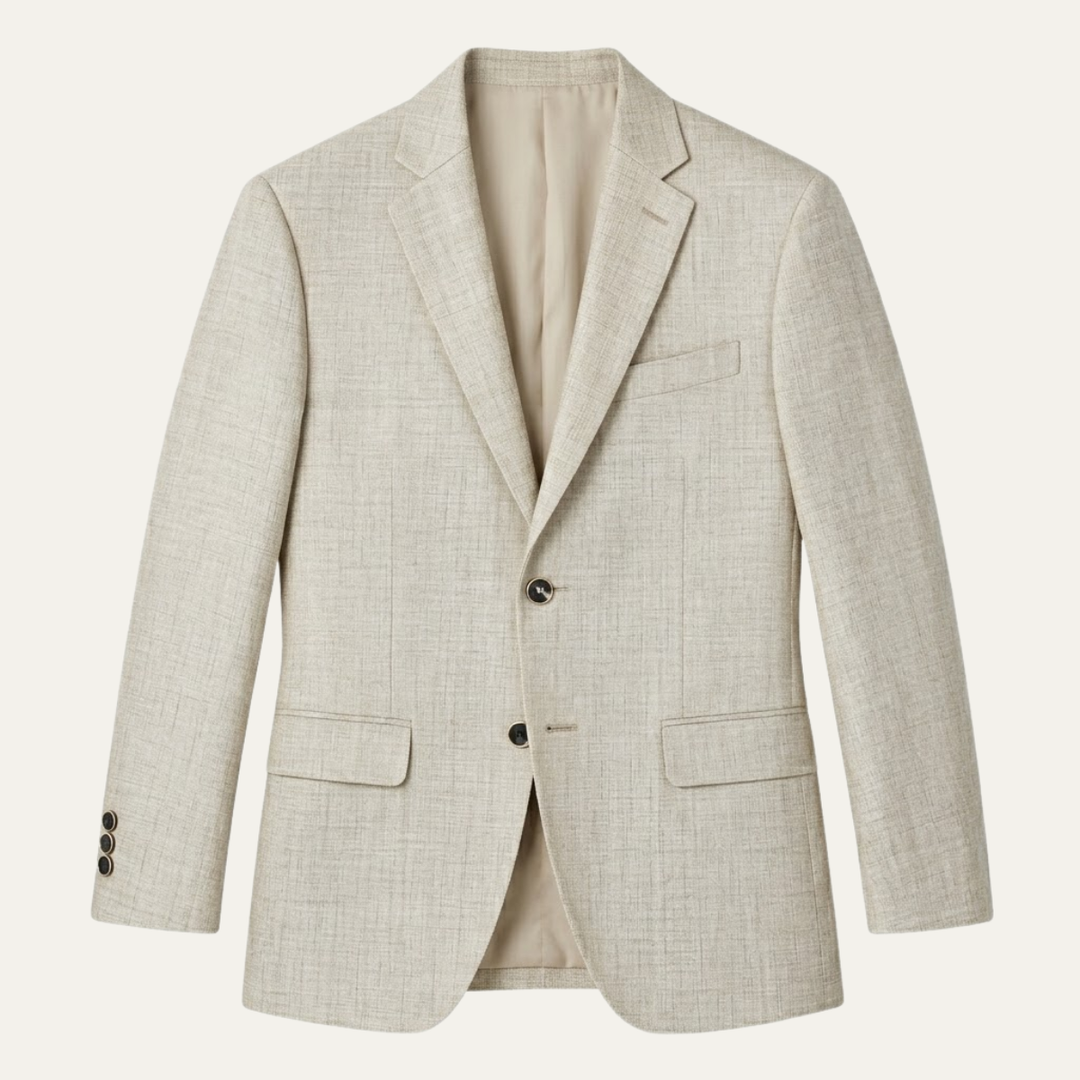 The Brenton Men's Smart Casual Slim Fit Cotton Blazer - Wedding Guest