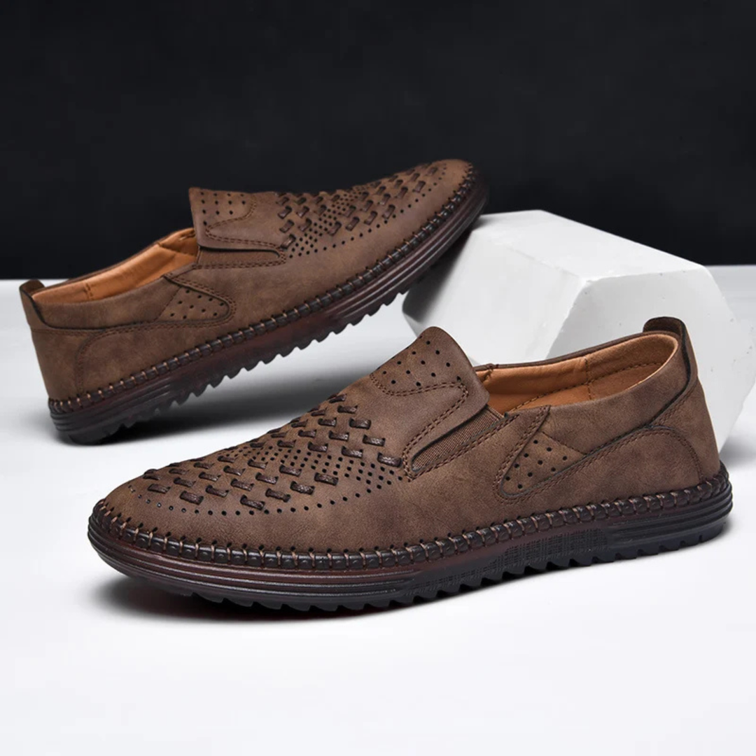 The Silverlake Men's Handmade Leather Slip On Loafers