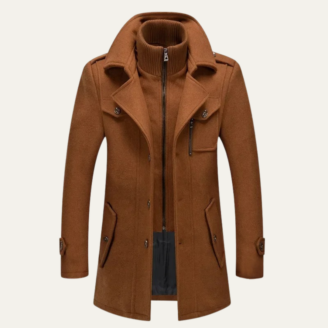 The Somerset Men's Elegant Winter Wool Blend Coat