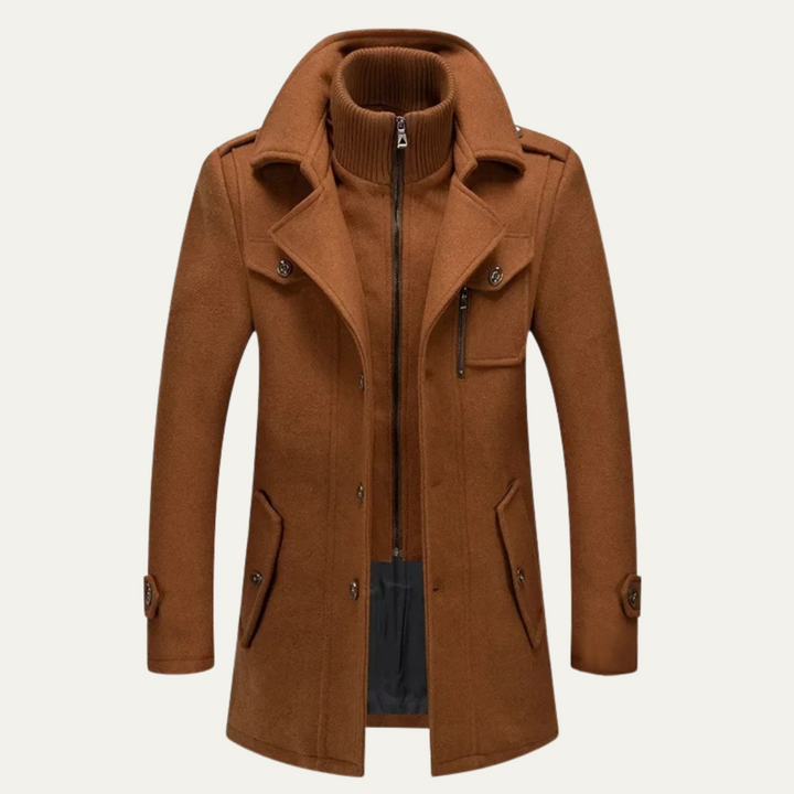 The Somerset Men's Elegant Winter Wool Blend Coat