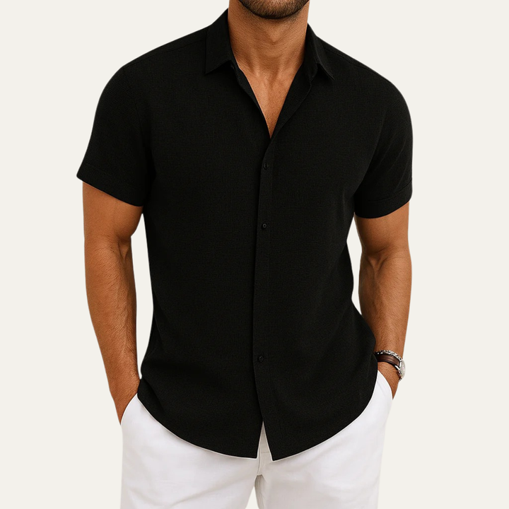 The Cortina Men's Short Sleeve Button Shirt