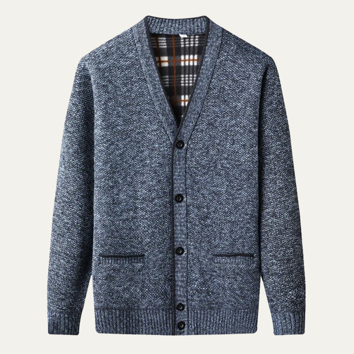 The Potenza Men's Warm Casual Knitted V Neck Cardigan