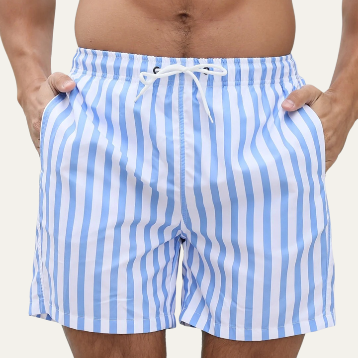 The Tolmezzo Men's Striped Swim Shorts