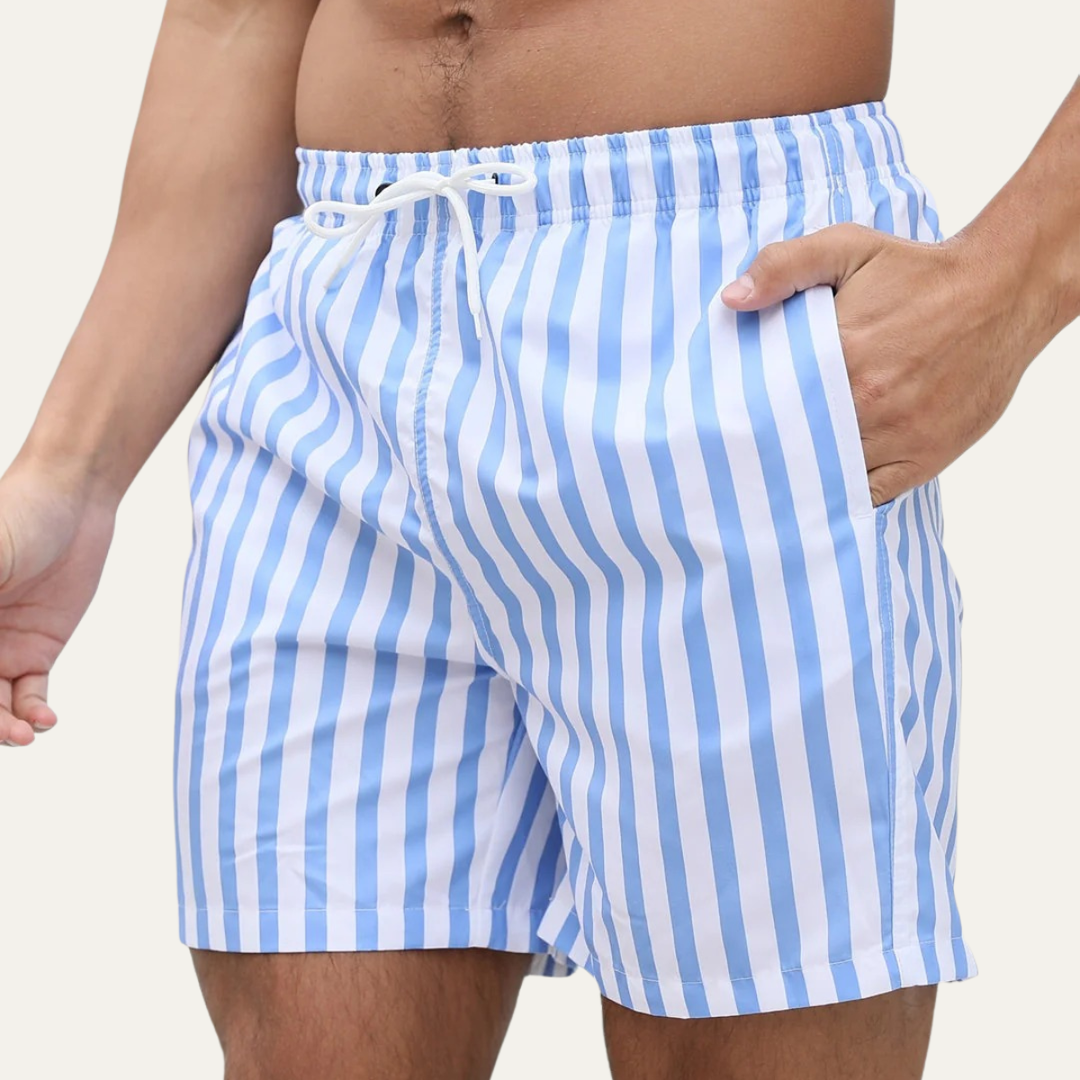The Tolmezzo Men's Striped Swim Shorts