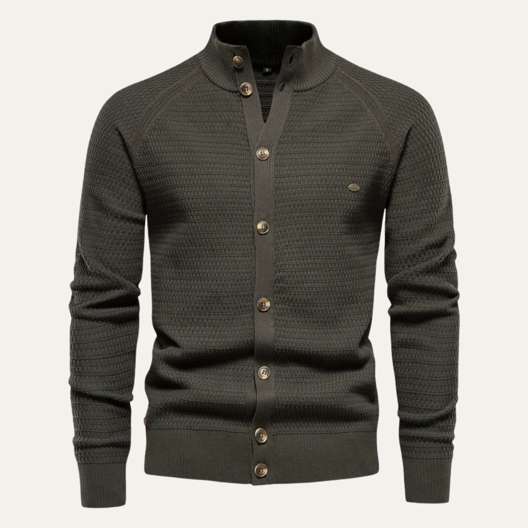 The Avellino Men's Knitted Winter Buttoned Cardigan