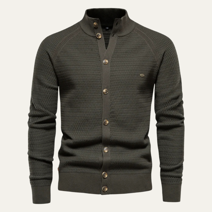 The Avellino Men's Knitted Winter Buttoned Cardigan