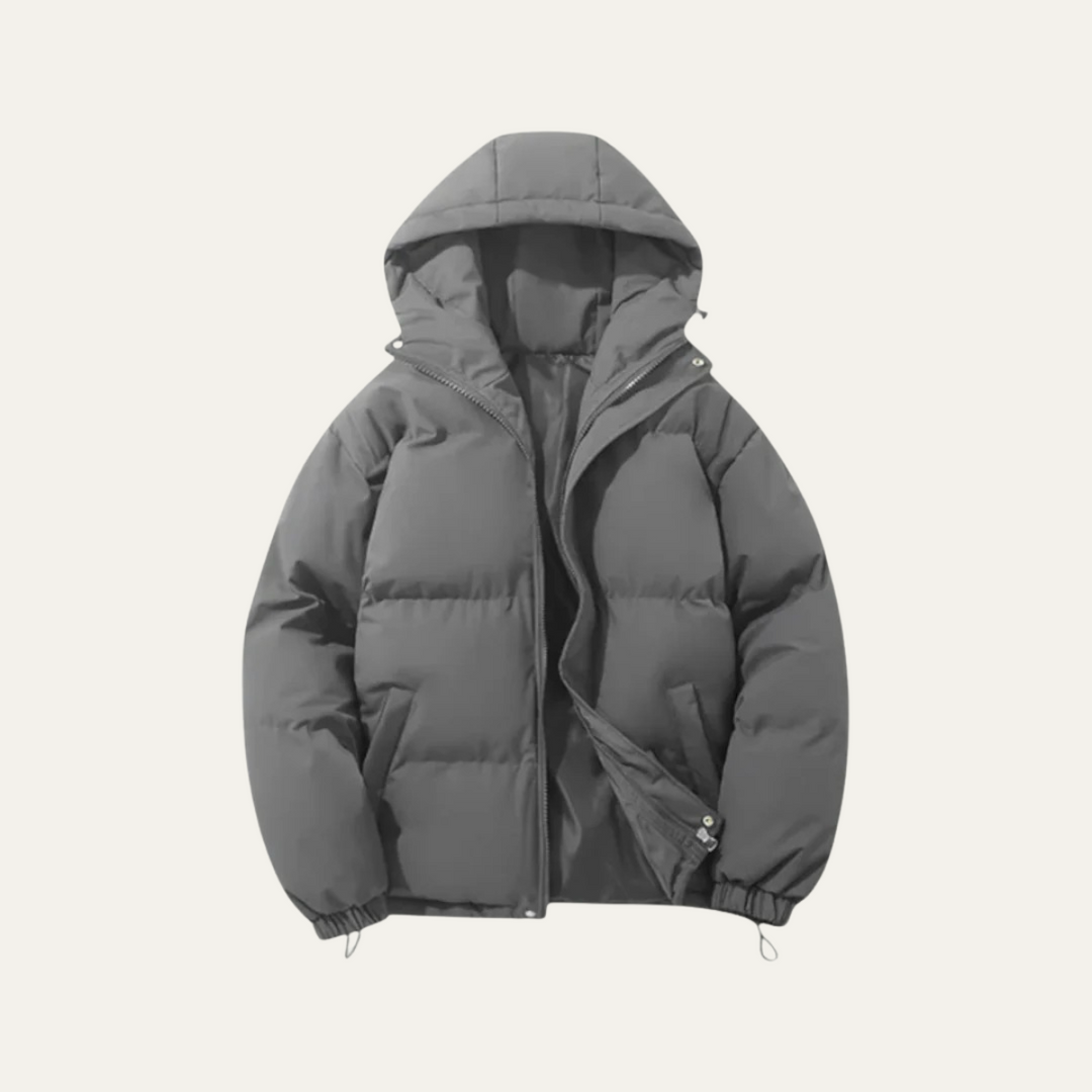 The Tallinn Men's Hooded Puffer Jacket - Waterproof Down Winter Coat