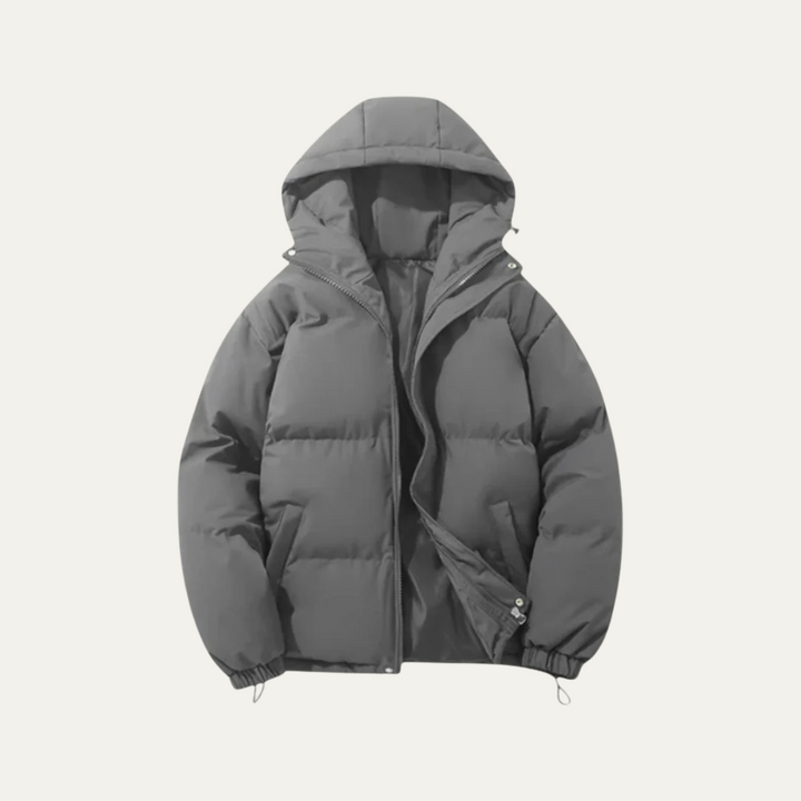 The Tallinn Men's Hooded Puffer Jacket - Waterproof Down Winter Coat