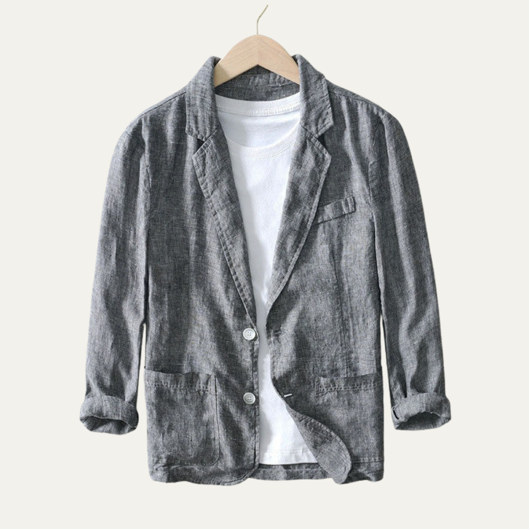 The Ridgefall Park Men’s Lightweight Summer Linen Blazer
