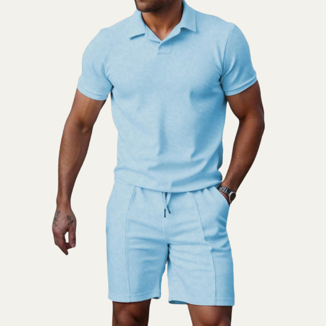 The Rivermoor Men’s Trendy Co Ord Set –  Shirt & Shorts