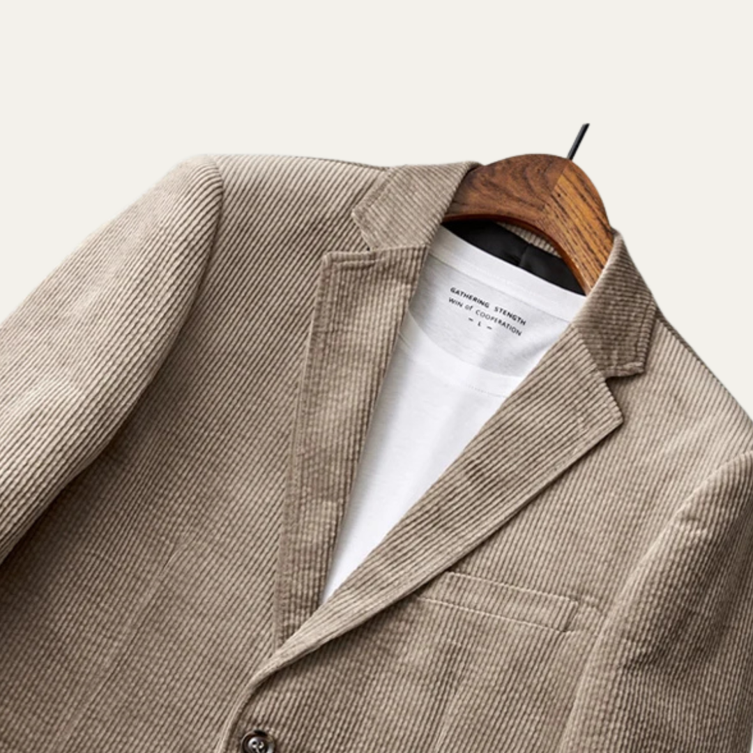 The Riccione Men’s Winter Slim Fit Casual Corduroy Blazer Jacket