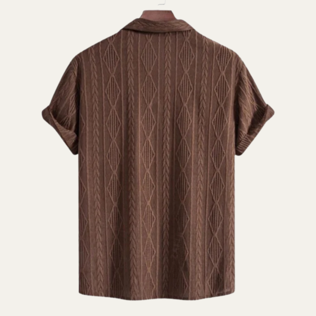 The Stradella Men's Textured Short Sleeve Shirt