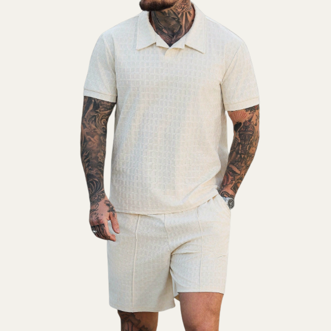The Rivermoor Men’s Trendy Co Ord Set –  Shirt & Shorts