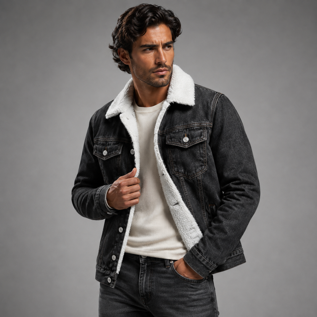 The Kilmarnock Men's Fleece Lined Denim Jacket