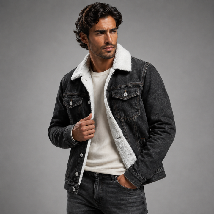 The Kilmarnock Men's Fleece Lined Denim Jacket