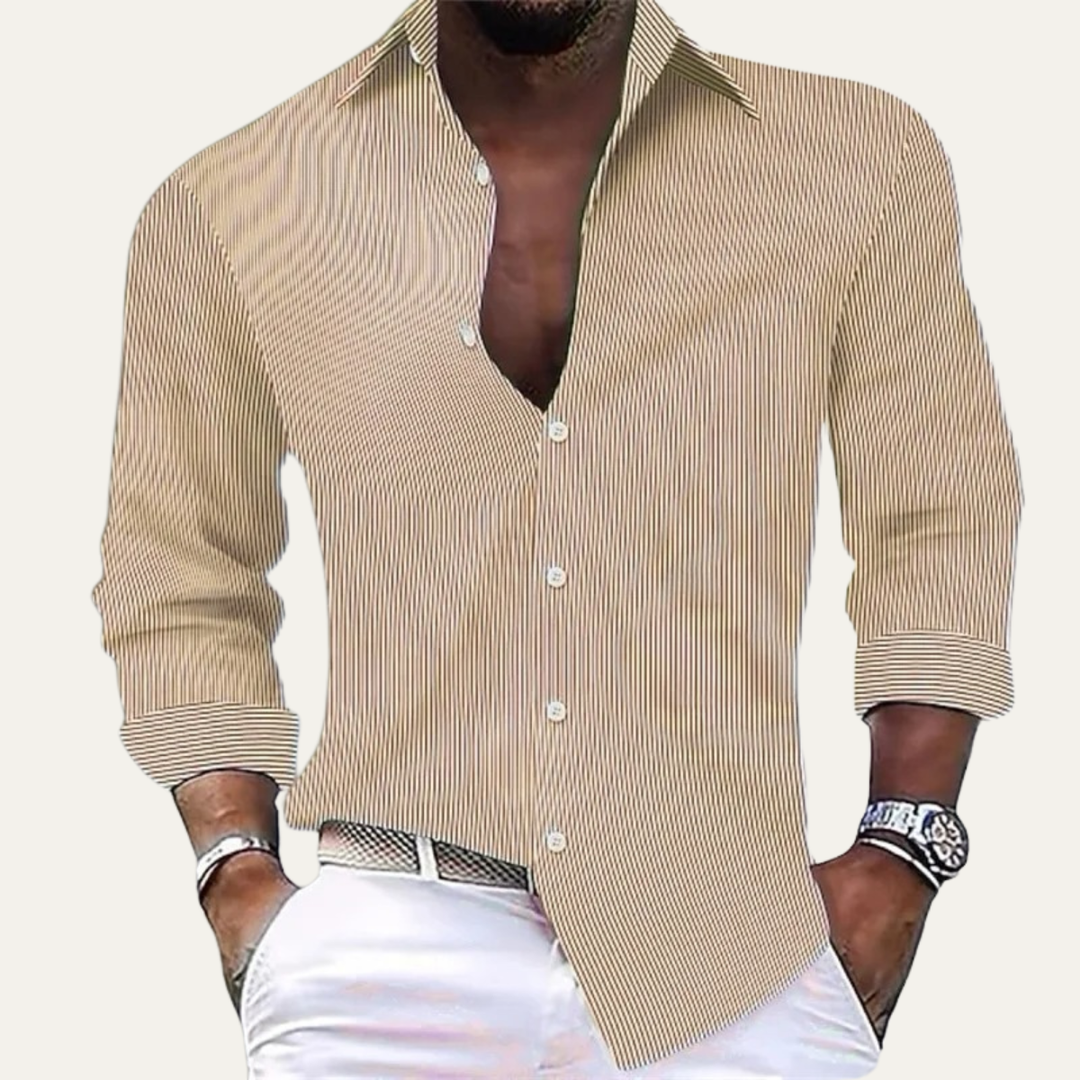 The Sheridan Men’s Button Up Classic Striped Shirt