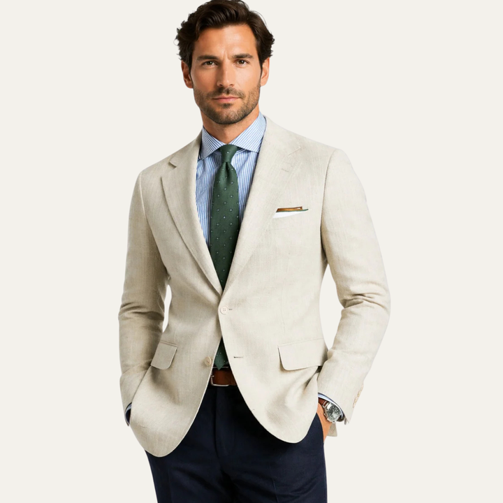 The Langford Men’s Linen Blazer - Slim Fit Jacket