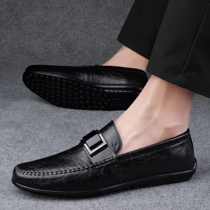 The Willowbend Men's Business Leather Slip On Loafers