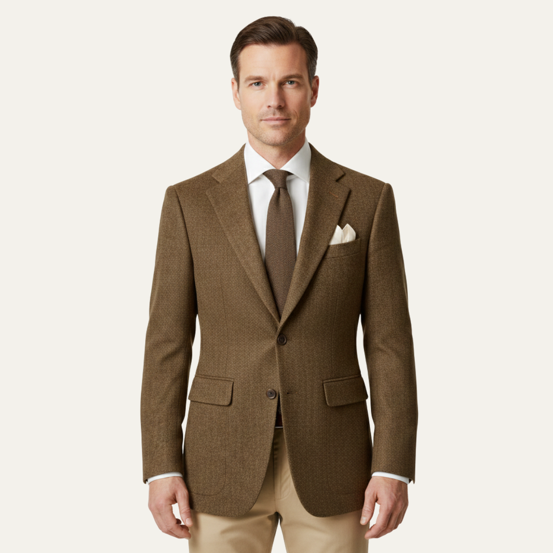 The Normandy Men’s Classic Tailored Single Breasted Blazer Jacket