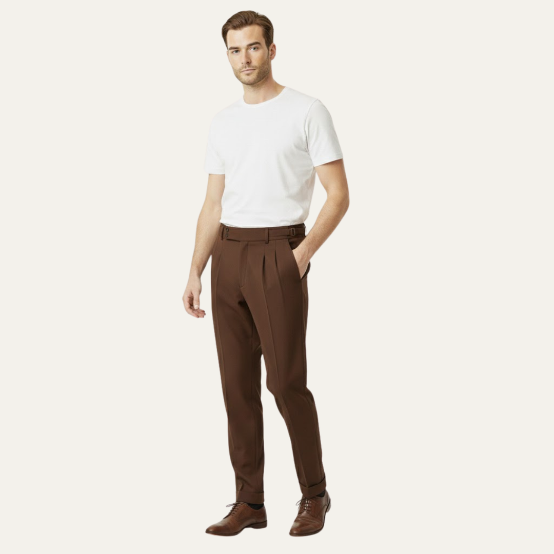 The Waterfall Ridge Men’s Classic Slim Fit Business Suit Pants