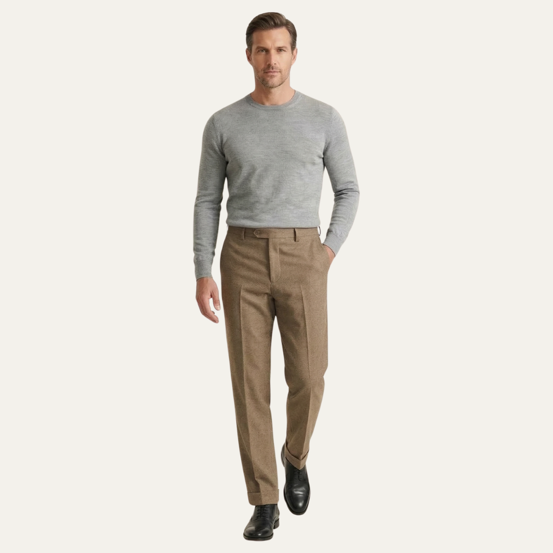 The Moltrasio Men’s Casual Office Wool Blend Business Pants