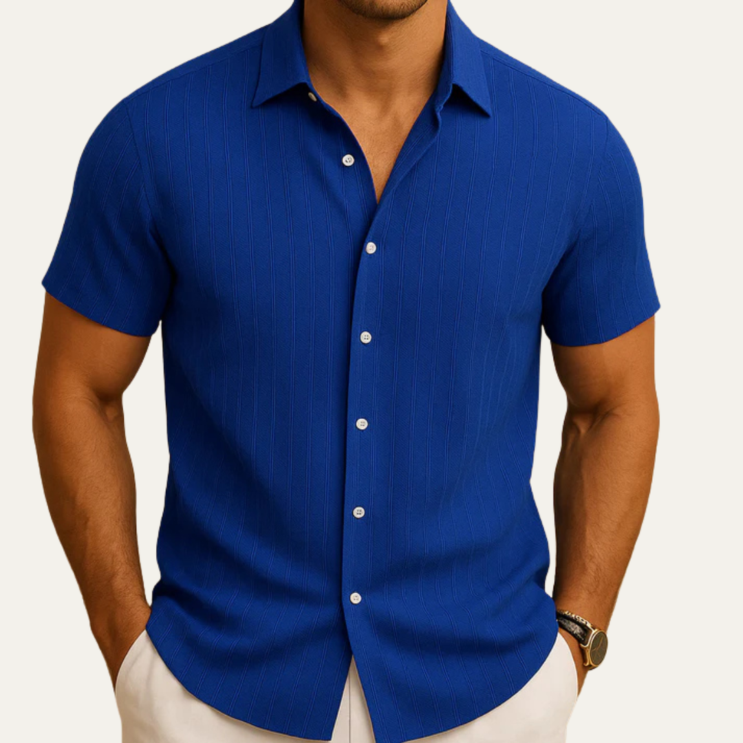 The Lazise Men's Short Sleeve Button Shirt