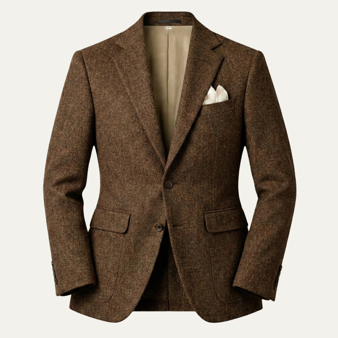 The Normandy Men’s Classic Tailored Single Breasted Blazer Jacket