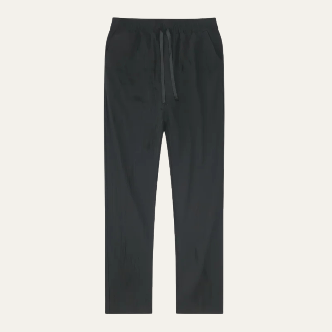 The McLean Men’s Casual Lightweight Linen Pants – Black