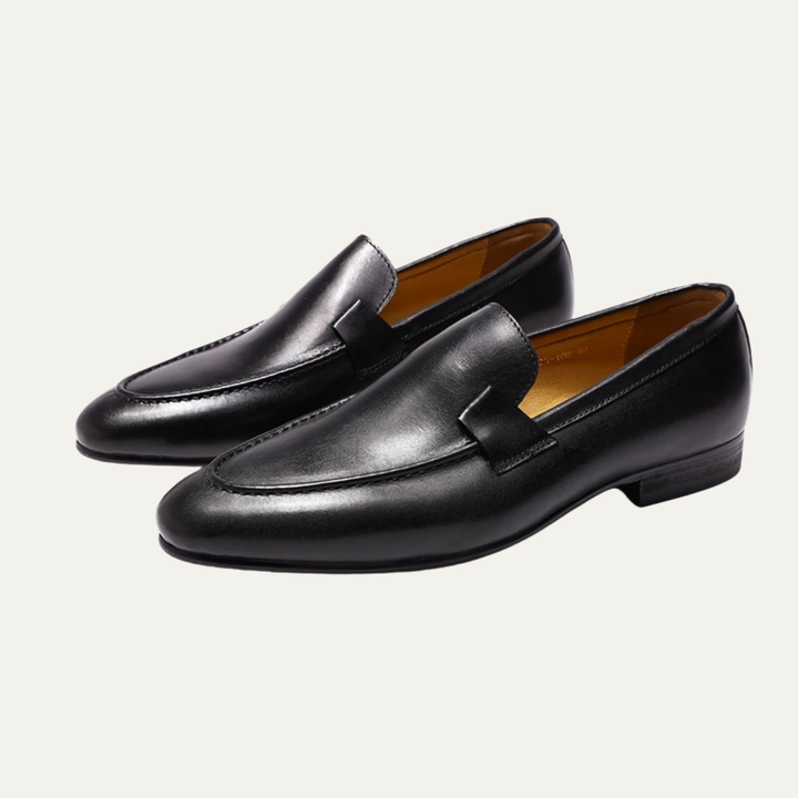 The Redstone Ridge Men's Handmade Business Leather Dress Loafers