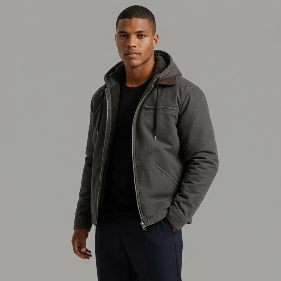 The Westwood Men’s Winter Warm Fleece Lined Hooded Jacket