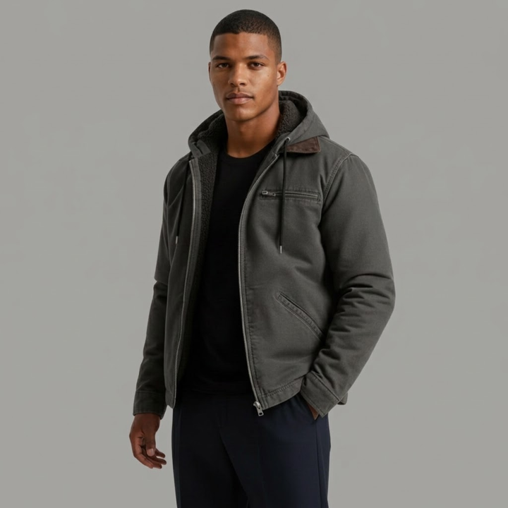 The Westwood Men’s Winter Warm Fleece Lined Hooded Jacket