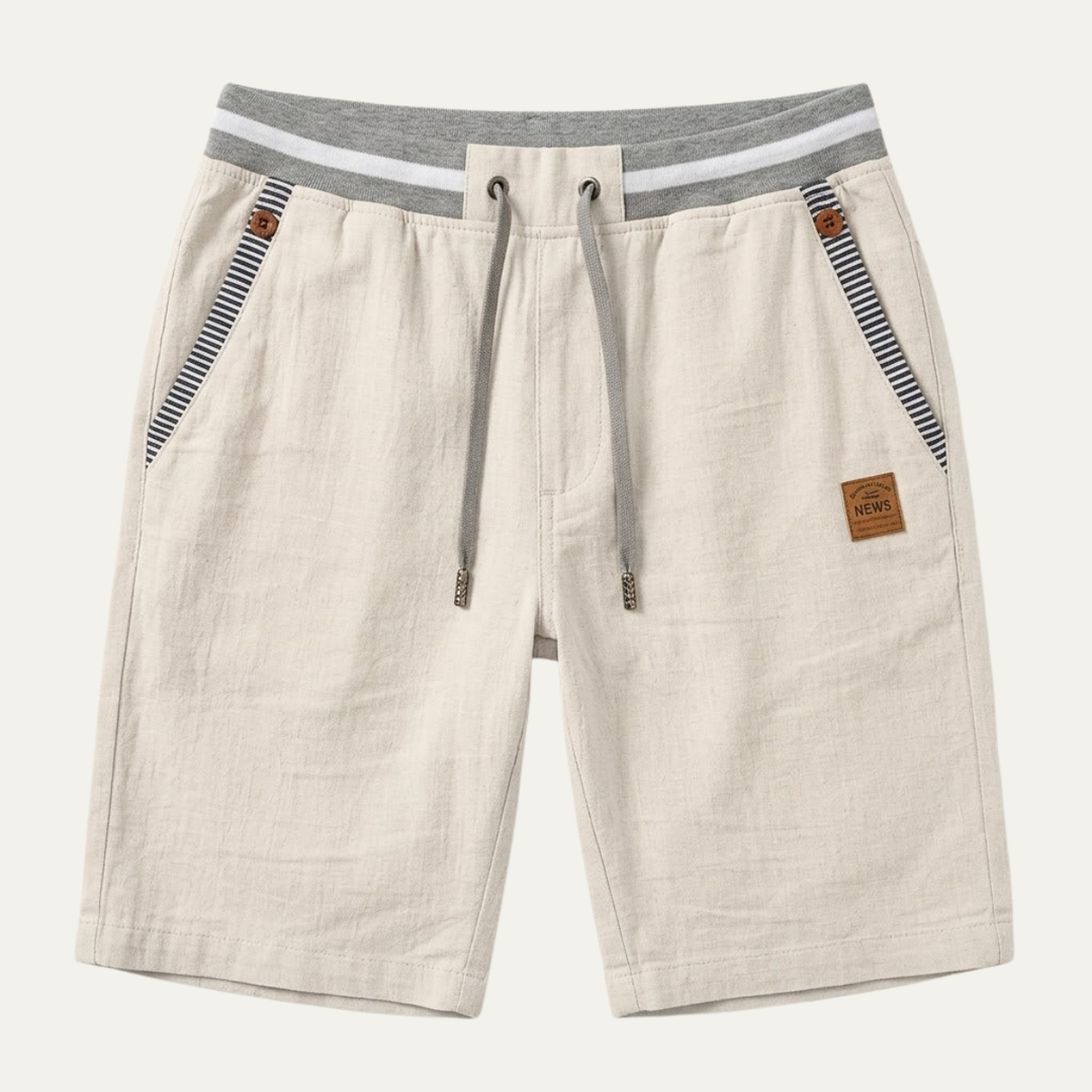 The Sacramento Men's Drawstring Linen Summer Shorts