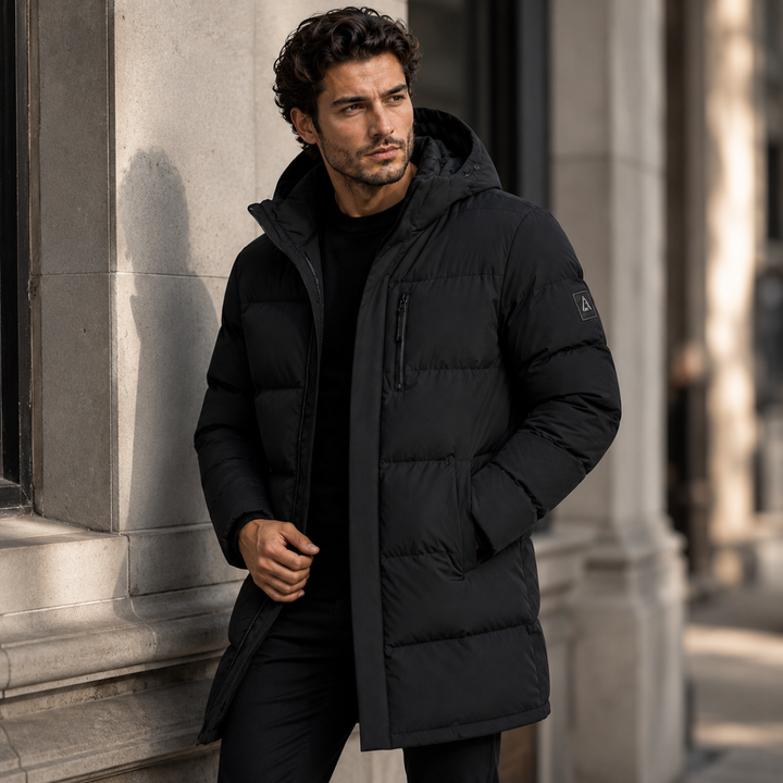 The Wickham Men's Insulated Longline Puffer Coat