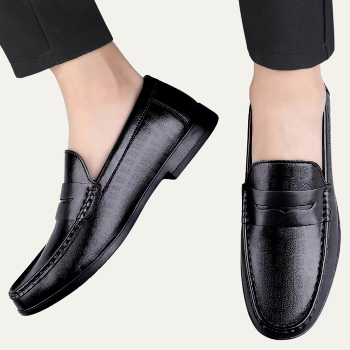 The Brookgate Men’s Breathable Italian Style Leather Slip On Loafers