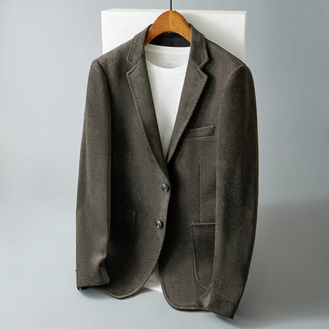 The Timberhill Men’s Thick Fabric Business Slim Fit  Blazer