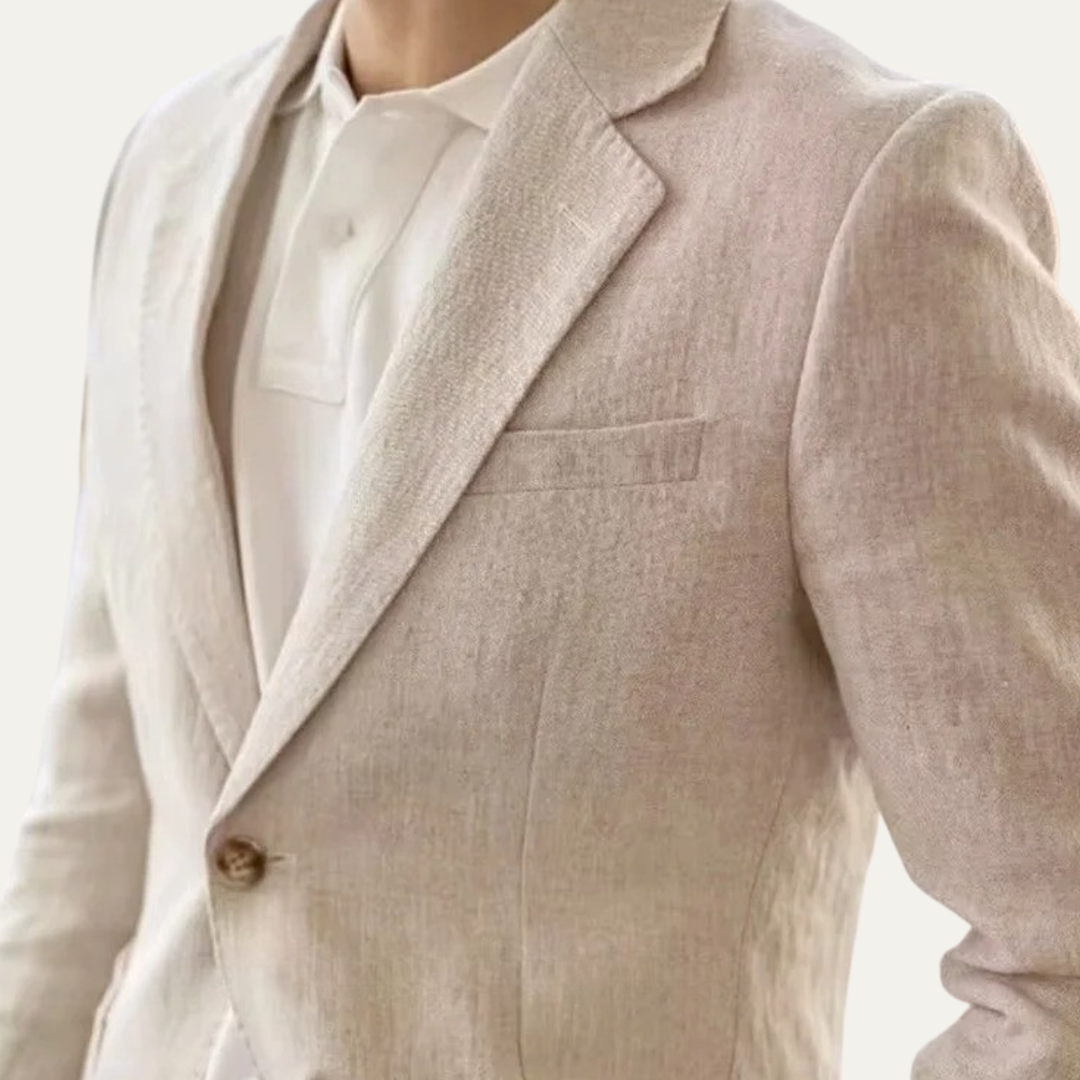 The Harringdale Men's Slim Fit Notch Lapel Single Breasted Blazer