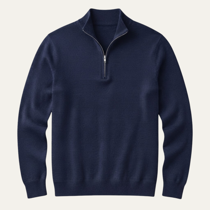 The Como Men's Quarter Zip Mock Neck Sweater