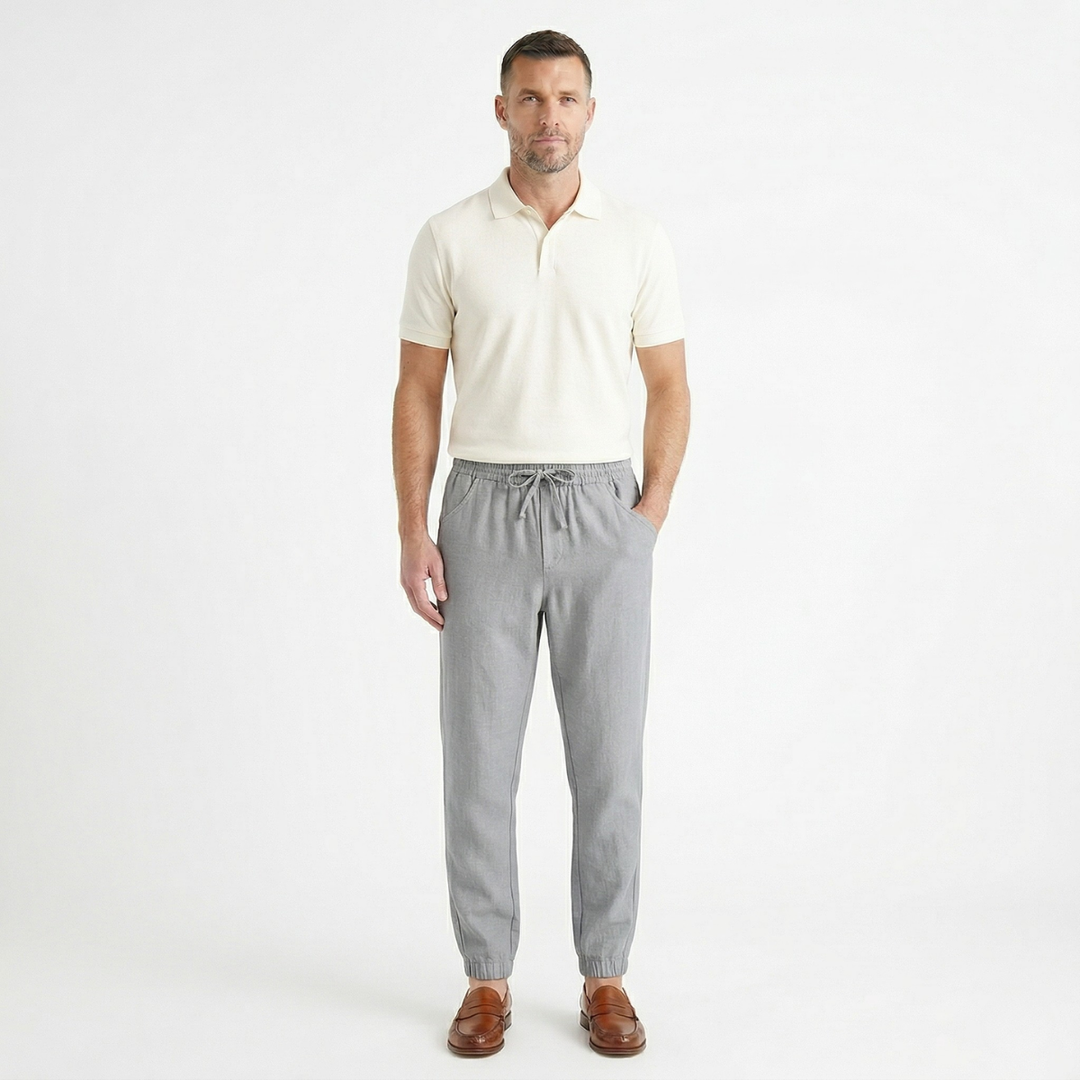 The Palermo Cotton Jogger – Lightweight Summer Pants for Men